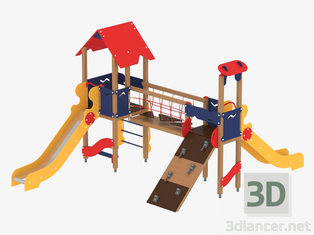 3d model Children's play complex (1205) - preview