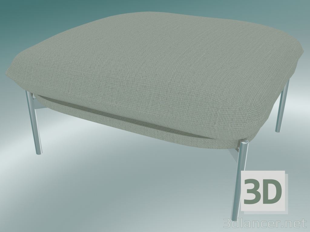 3D Modell Sitzpuff Cloud (LN4, 78 x 74 H 40 cm, verchromte Beine, Sunniva 2 811) - Vorschau