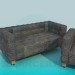 3D Modell Sofa und Sessel set - Vorschau