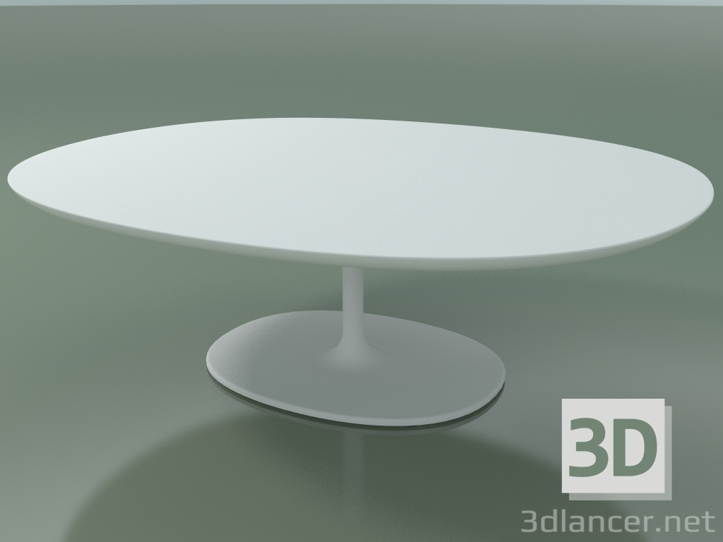 modello 3D Tavolino ovale 0636 (H 35 - 90x108 cm, F01, V12) - anteprima