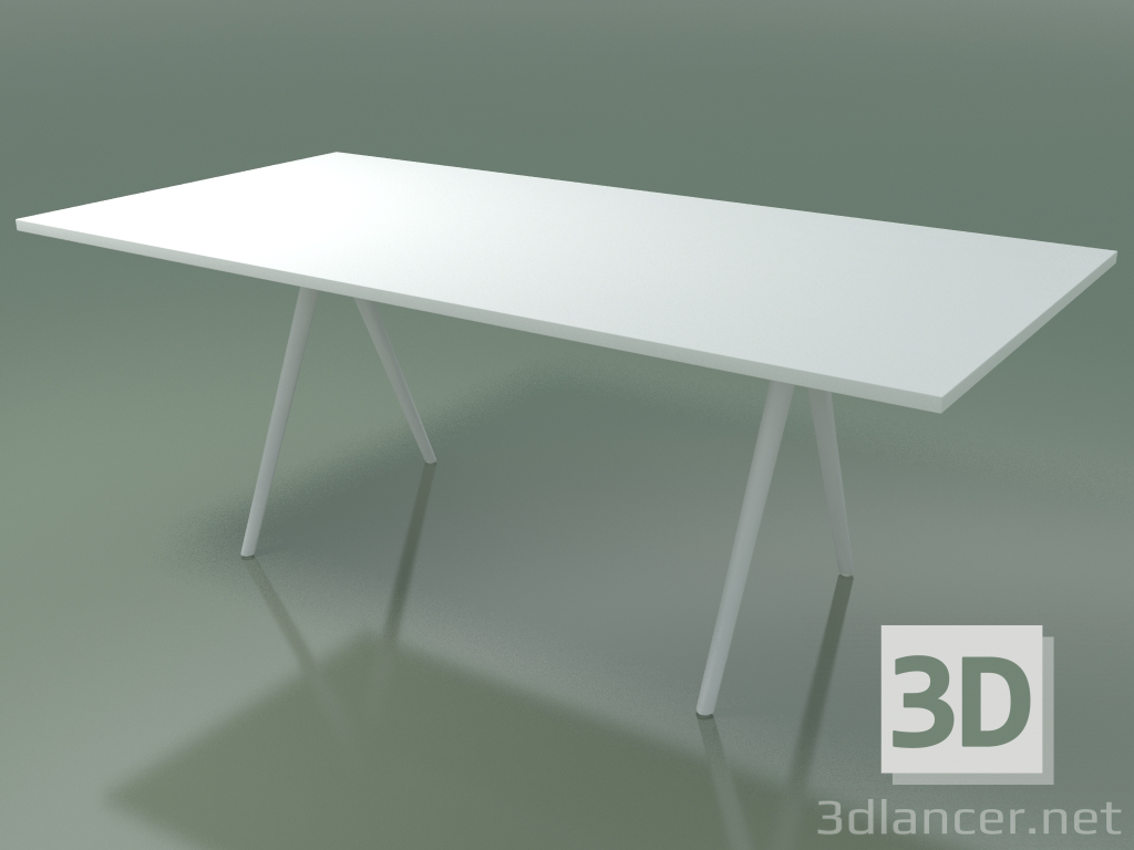 3D Modell Rechteckiger Tisch 5404 (H 74 - 99 x 200 cm, Melamin N01, V12) - Vorschau