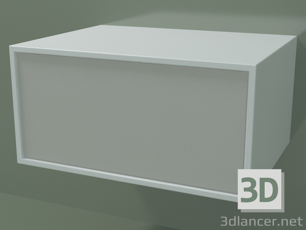 3d model Caja (8AUAAA01, Glacier White C01, HPL P02, L 48, P 36, H 24 cm) - vista previa