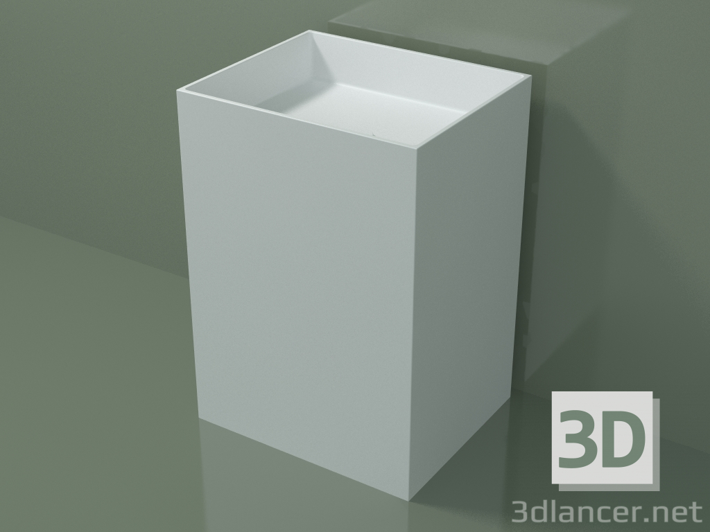 3D Modell Standwaschbecken (03UN36301, Glacier White C01, L 60, P 50, H 85 cm) - Vorschau