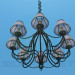 3d model Chandelier in 8 shades - preview