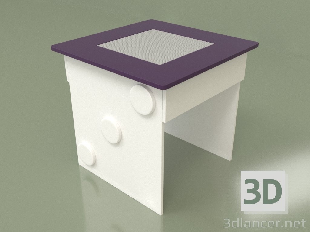 3D modeli Oyun alanı ile oyun masası (Ametist) - önizleme