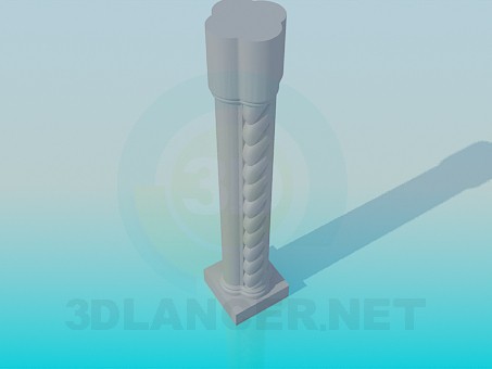 3d model Column for rails - preview 3d model Column for rails - preview