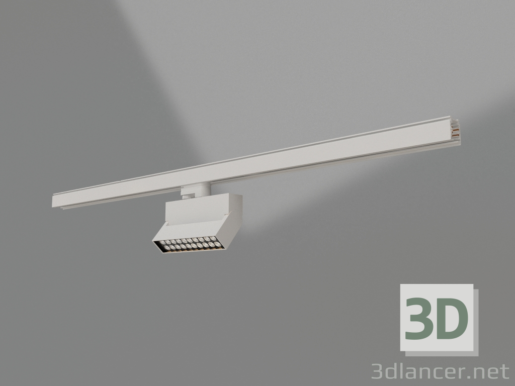 3D Modell Lampe LGD-LOFT-TRACK-4TR-S170-10W Day4000 (WH, 24 Grad) - Vorschau