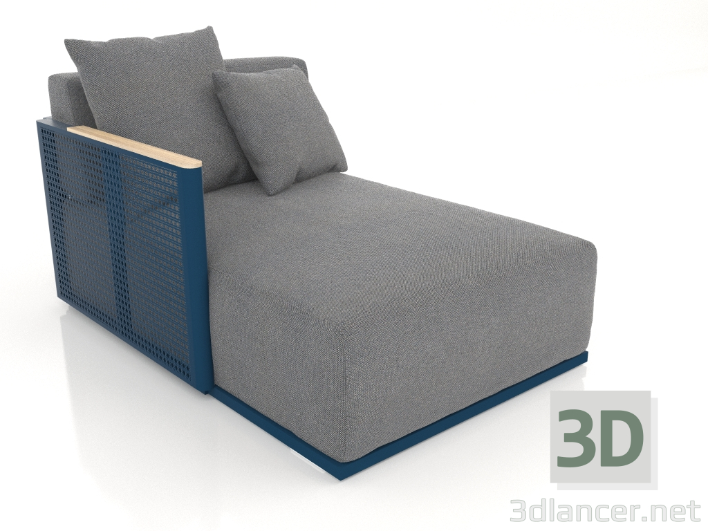 Modelo 3d Seção 2 do módulo do sofá à esquerda (cinza azul) - preview
