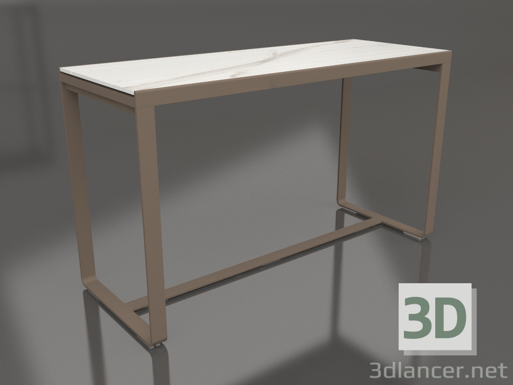 modello 3D Tavolo bar 180 (DEKTON Aura, Bronzo) - anteprima