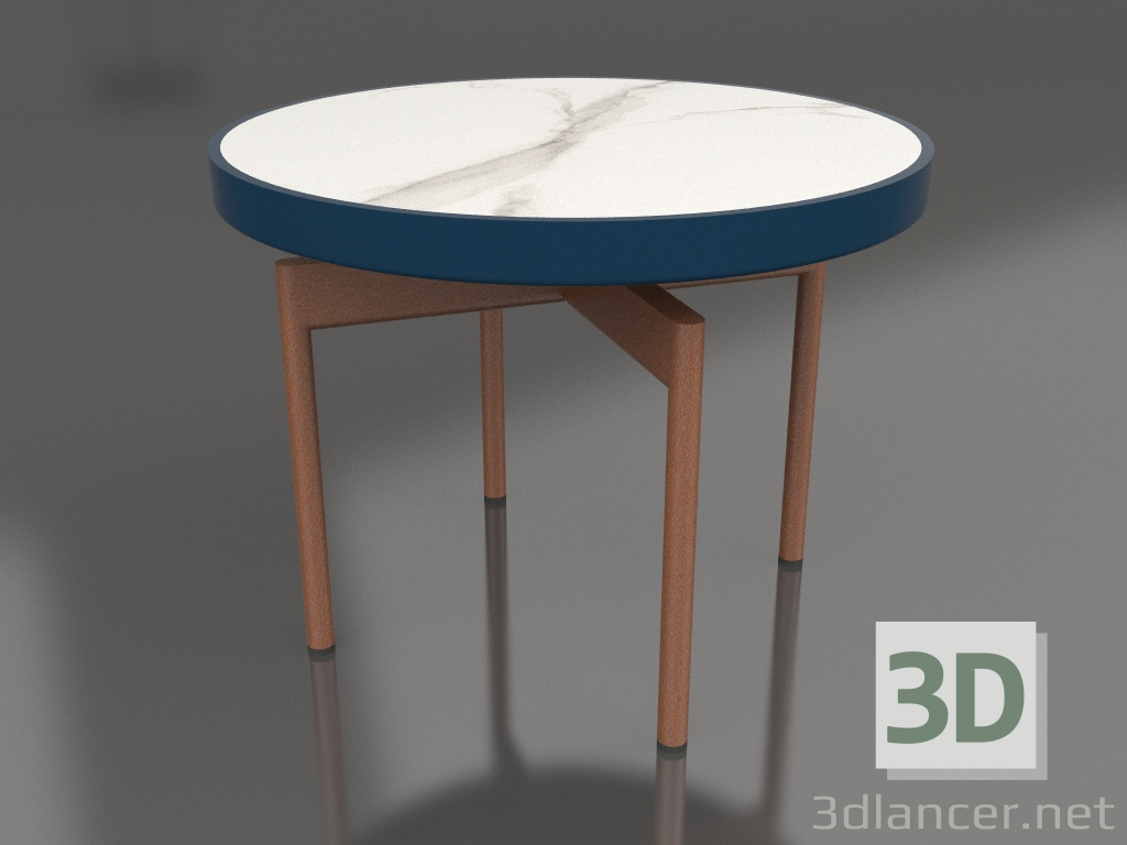 3D Modell Runder Couchtisch Ø60 (Graublau, DEKTON Aura) - Vorschau