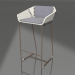 3D Modell Halbbarstuhl mit Rückenlehne (Bronze) - Vorschau