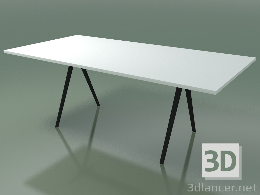 3D Modell Rechteckiger Tisch 5404 (H 74 - 99 x 200 cm, Melamin N01, V44) - Vorschau