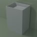 3D modeli Ayaklı lavabo (03UN36301, Gümüş Gri C35, L 60, P 50, H 85 cm) - önizleme