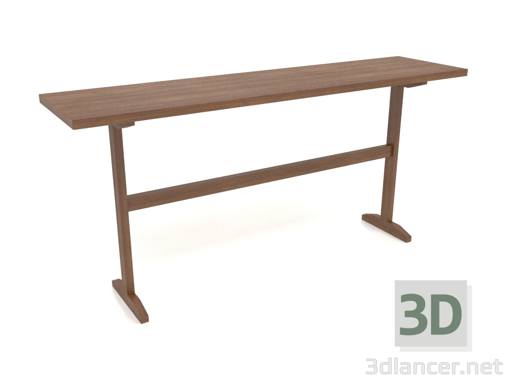 3D modeli Konsol masası KT 12 (1600x400x750, ahşap kahverengi ışık) - önizleme