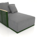 modello 3D Modulo divano sezione 2 sinistra (Verde bottiglia) - anteprima