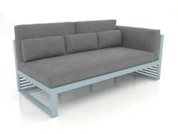 Modular sofa, section 1 right, high back (Blue gray)