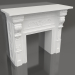 3d model Set of gypsum decor for fireplace 005 (1135x1300x512) - preview