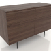 modèle 3D Commode 1 METAL 1200x500x800 (noyer foncé) - preview