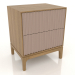 3D Modell Nachttisch FARGO 2 Schubladen mit gefrästen Fronten (Beige, Eiche natur, Option 2) - Vorschau