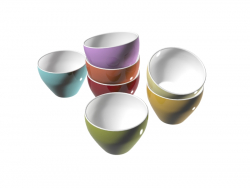 kitchen bowls of different colors