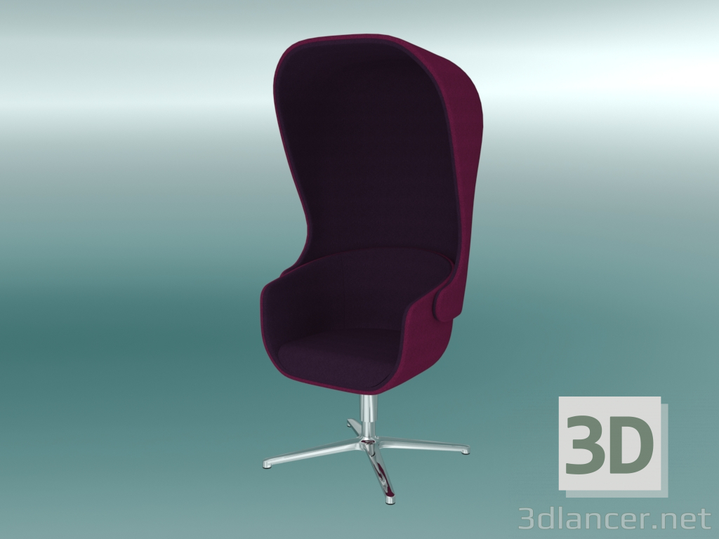 3 डी मॉडल कुंडा कुर्सी (11F) - पूर्वावलोकन
