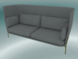 Divano divano (LN7, 90x232 H 115 cm, gambe bronzate, Hot Madison 724)