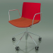 3D Modell Stuhl 0300 (5 Räder, mit Armlehnen, mit Kissen auf dem Sitz, Polypropylen PO00104) - Vorschau