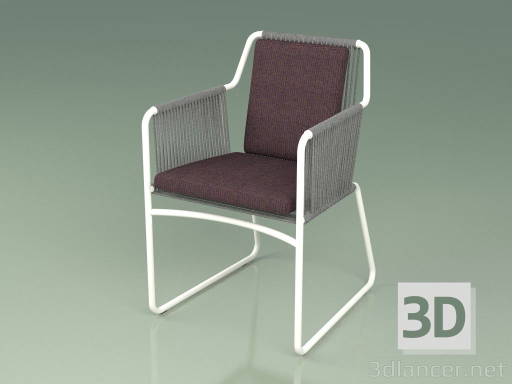 modèle 3D Chaise 359 (Métal Lait) - preview