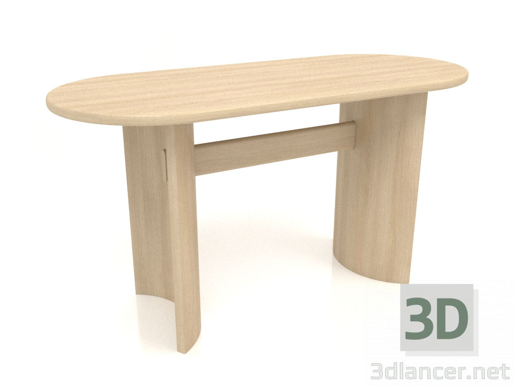 3D modeli Yemek masası DT 05 (1400x600x750, ahşap beyaz) - önizleme