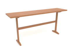 Table console KT 12 (1600x400x750, bois rouge)