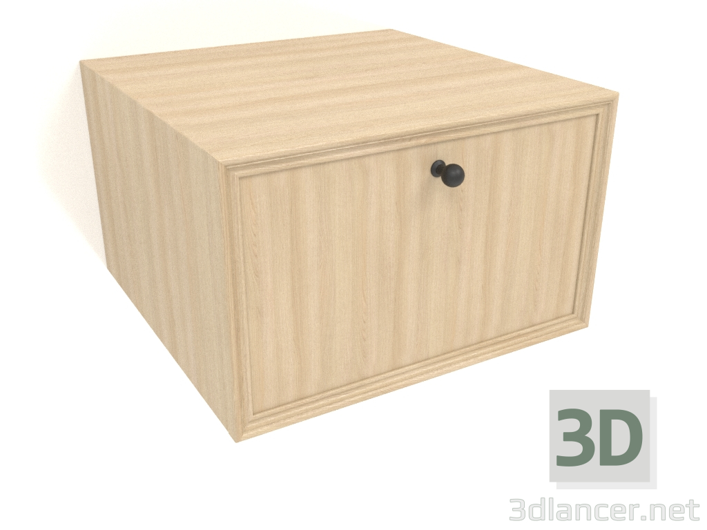 3d model Mueble de pared TM 14 (400x400x250, blanco madera) - vista previa