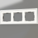 modello 3D Cornice per 3 montanti Baguette (bianco-argento) - anteprima