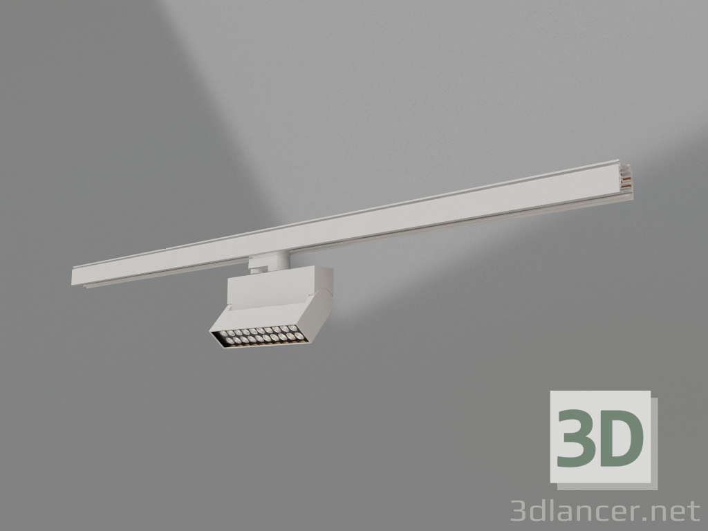 3D Modell Lampe LGD-LOFT-TRACK-4TR-S170-10W Warm3000 (WH, 24 Grad) - Vorschau