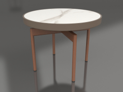 Round coffee table Ø60 (Bronze, DEKTON Aura)
