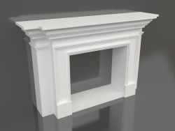 Set of gypsum decor for fireplace 012 (1780x1125x450)