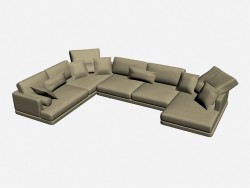 Sofa Ecke etablierten soft 3