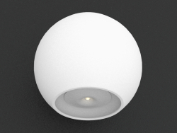 Wall-mounted LED light fitting (DL18442_12 White R Dim)