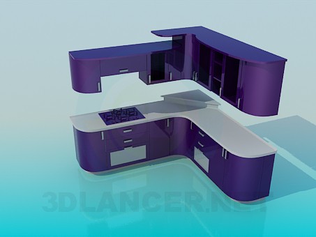 3d модель Кухян фиалкового цвета – превью 3d модель Кухян фиалкового цвета – превью
