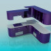 3D Modell Kuhyan violette Farbe - Vorschau