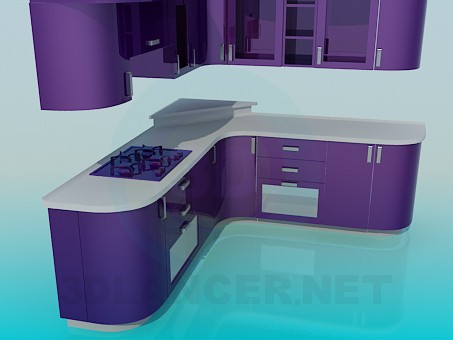 3d модель Кухян фиалкового цвета – превью 3d модель Кухян фиалкового цвета – превью