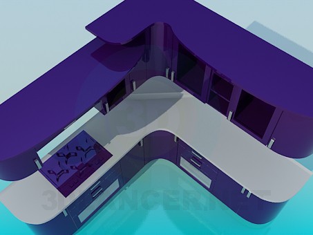 3d модель Кухян фиалкового цвета – превью 3d модель Кухян фиалкового цвета – превью