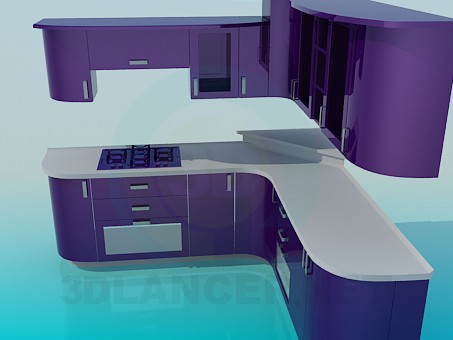 3d модель Кухян фиалкового цвета – превью 3d модель Кухян фиалкового цвета – превью