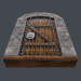 modèle 3D de Porte en bois ancienne (animée) modèle 3D acheter - rendu