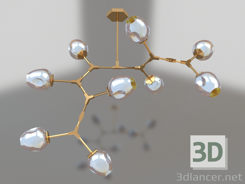 3D modeli Avize Nissa mat altın (bal tonları) (07512-9.33) - önizleme