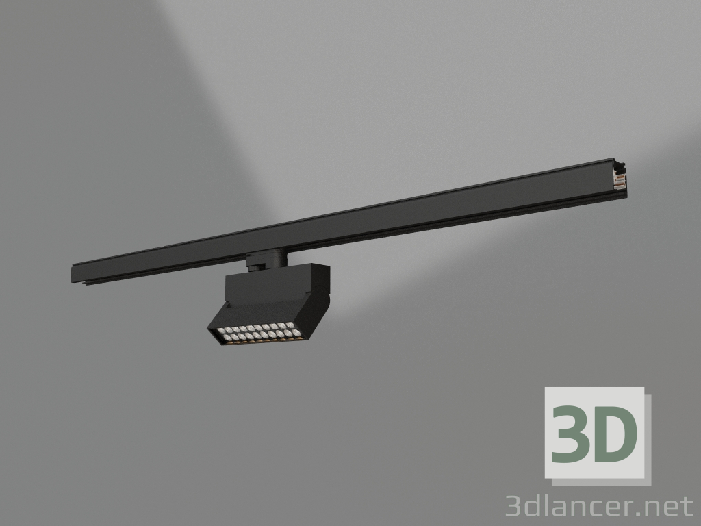 3D Modell Lampe LGD-LOFT-TRACK-4TR-S170-10W Day4000 (BK, 24 Grad) - Vorschau