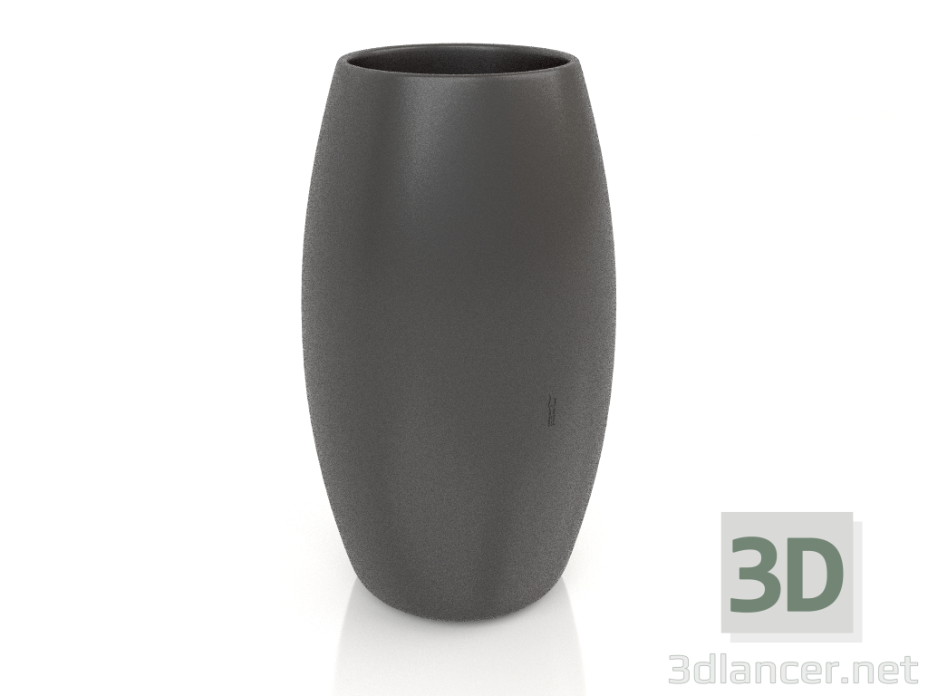 modello 3D Vaso per piante 2 (nero) - anteprima