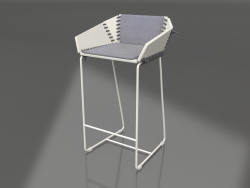 Напівбарний стілець зі спинкою (Agate grey)