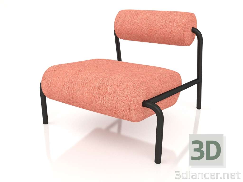 modello 3D Sedia per il tempo libero Lekima (rosa) - anteprima