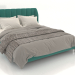 Modelo 3d Cama de design com cabeceira Baxton Studio Sidoni - preview