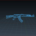 3 डी मॉडल AK-47 - पूर्वावलोकन